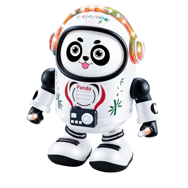 YJ-3042电动灯光音乐跳舞太空熊猫
