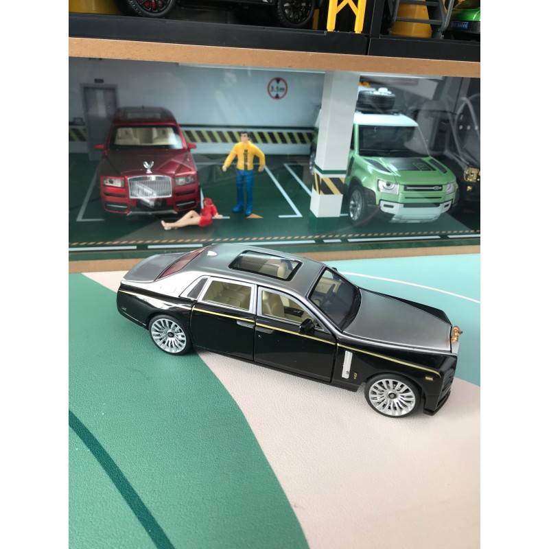 1:32劳斯莱斯幻影合金汽车模型 声光回力玩具车 收藏级车模