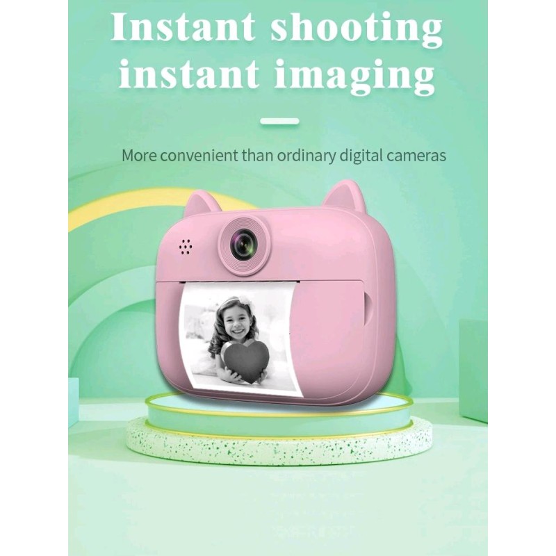 跨境爆款玩具相机儿童相机拍立得照片打印机英文版拍立得