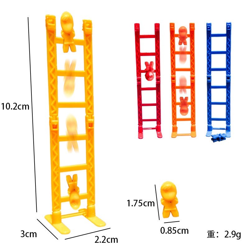 跨境爆款DIY爬楼梯小人 翻跟斗下楼梯翻梯子小人益智玩具地摊