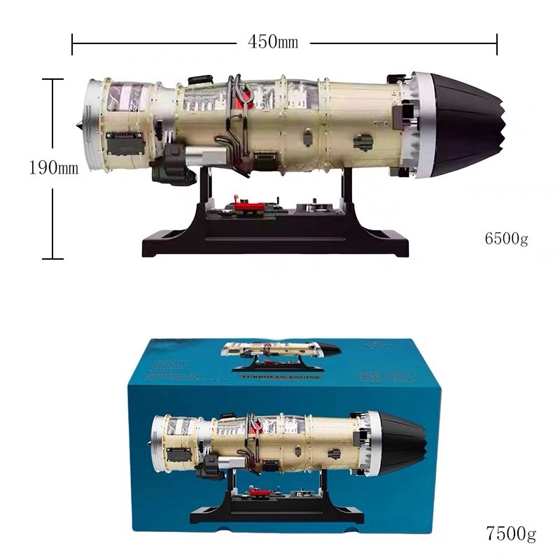 涡喷发动机金属拼装模型